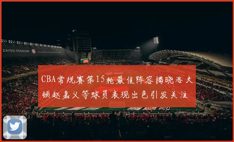 CBA常规赛第15轮最佳阵容揭晓洛夫顿赵嘉义等球员表现出色引发关注